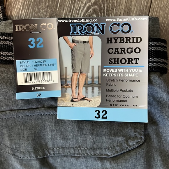 Men’s Heather grey Iron Co. shorts - Picture 4 of 5